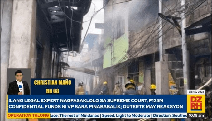 Fire breaks out in a residential area in Parañaque City
