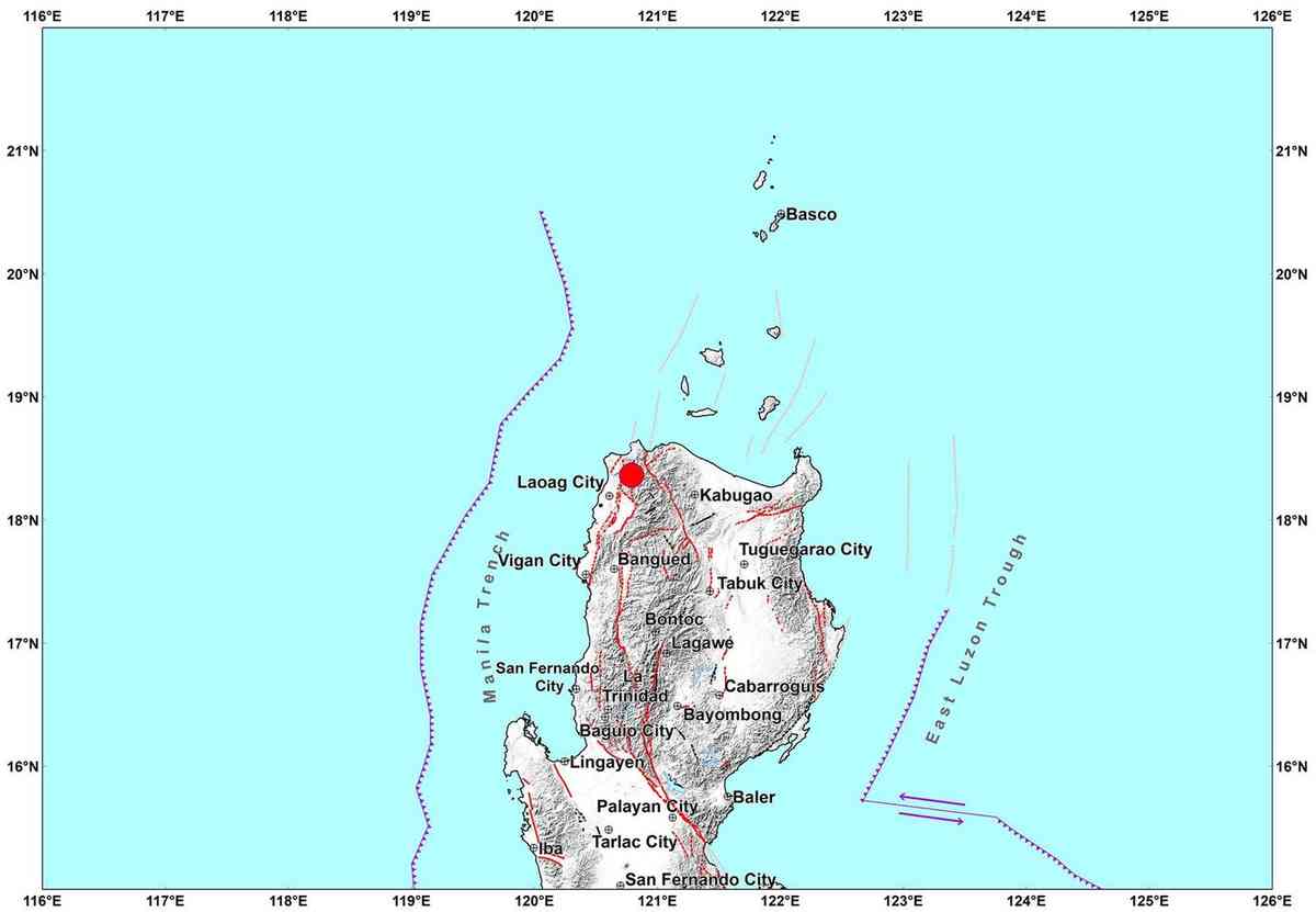 Magnitude 4.2 quake hits Adams, Ilocos Norte