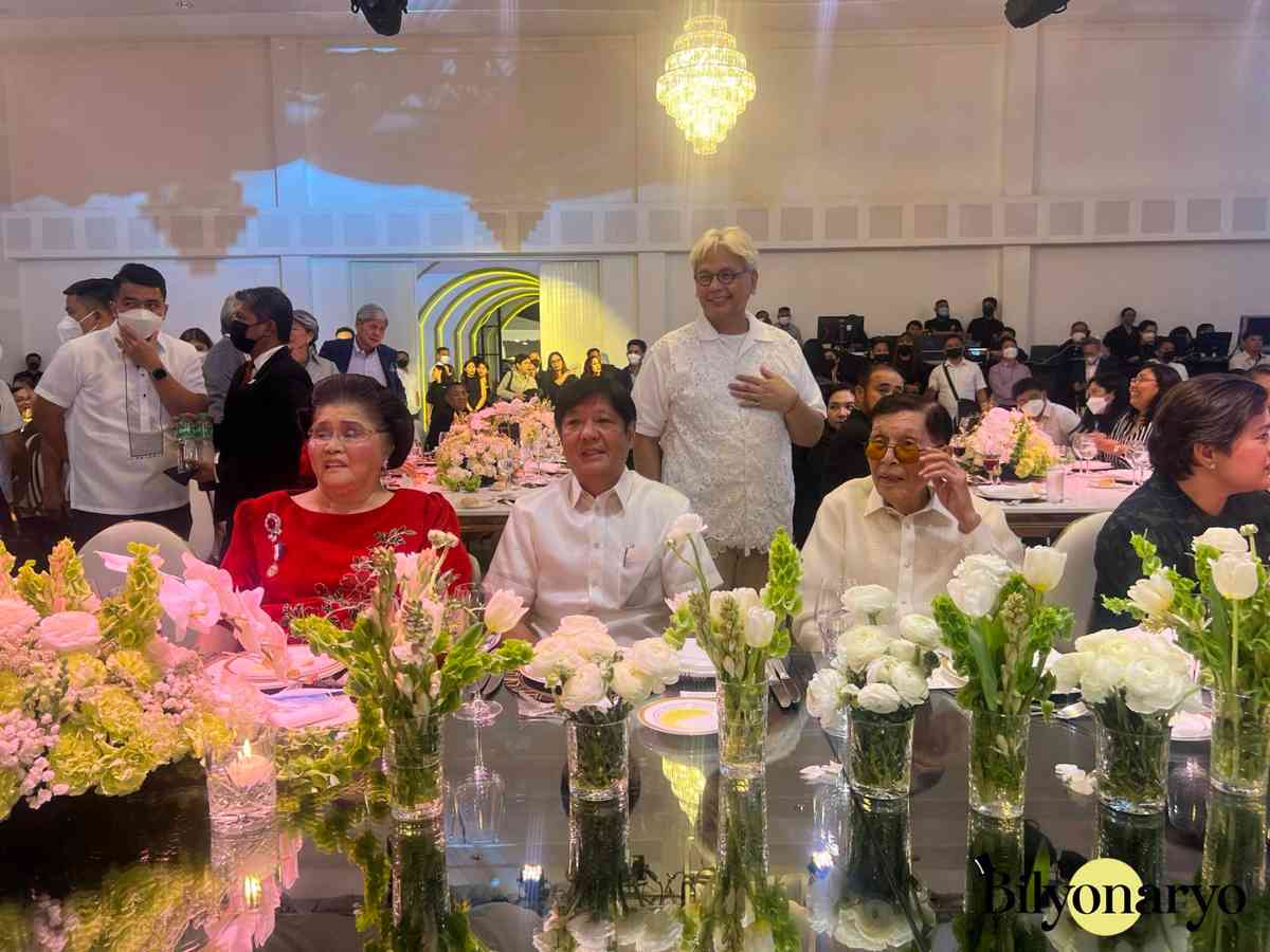 Prez Marcos, family celebrate Enrile's 99th birthday