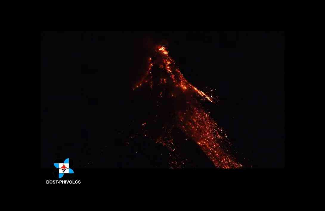 Mayon Volcano lava flows reaches 2.7 km long — Phivolcs