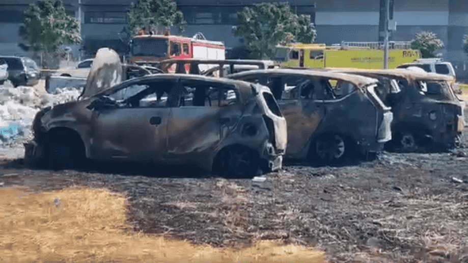 19 cars catch fire at NAIA Terminal 3 parking lot
