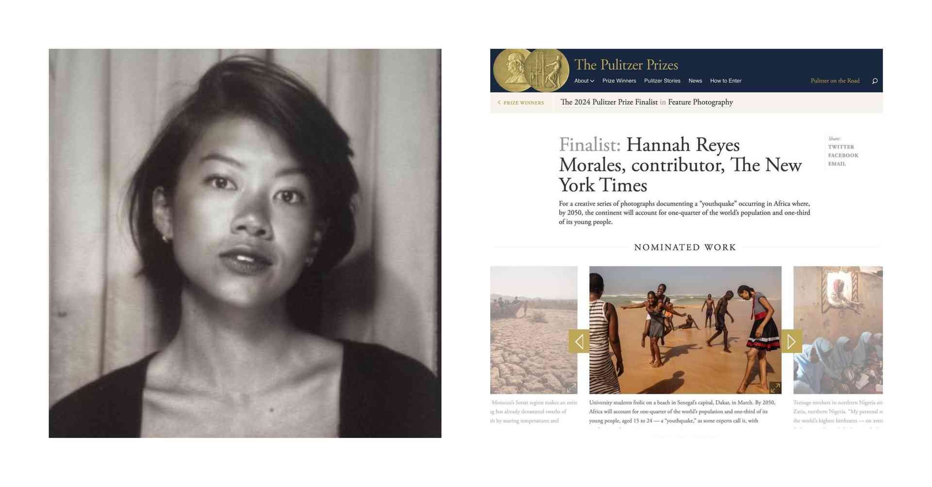 Filipina photographer Hannah Reyes Morales among 2024 Pulitzer finalist