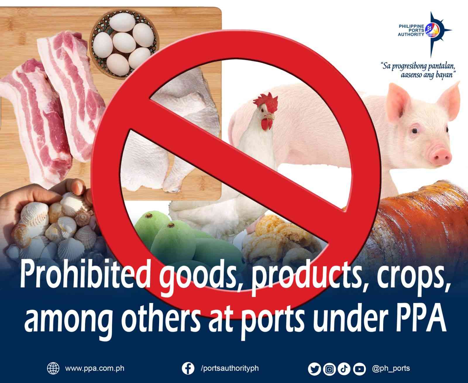 PPA reminds public: Pork, chicken meats are not allowed