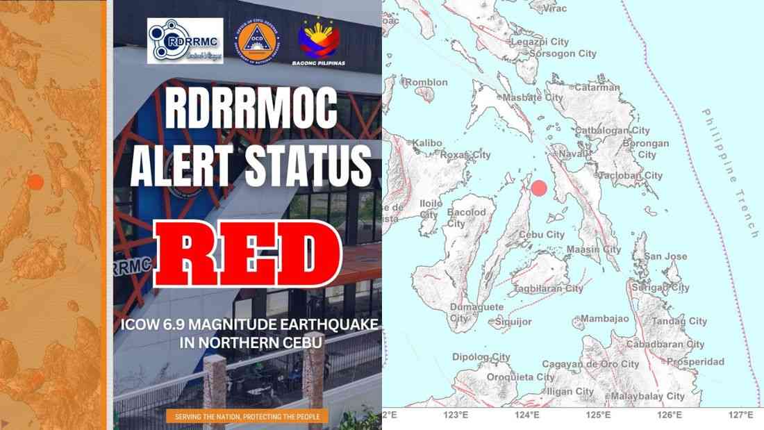 Red Alert raised in Central Visayas after magnitude 6.9 quake jolts Cebu