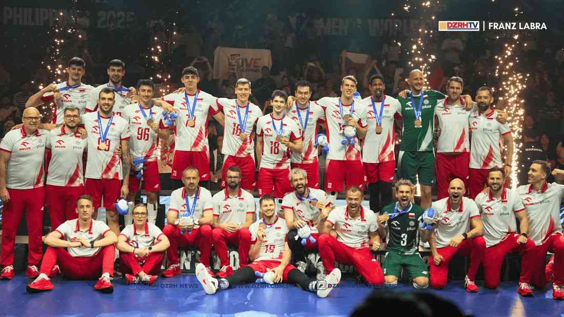 Poland bags first-ever bronze at FIVB World Championship