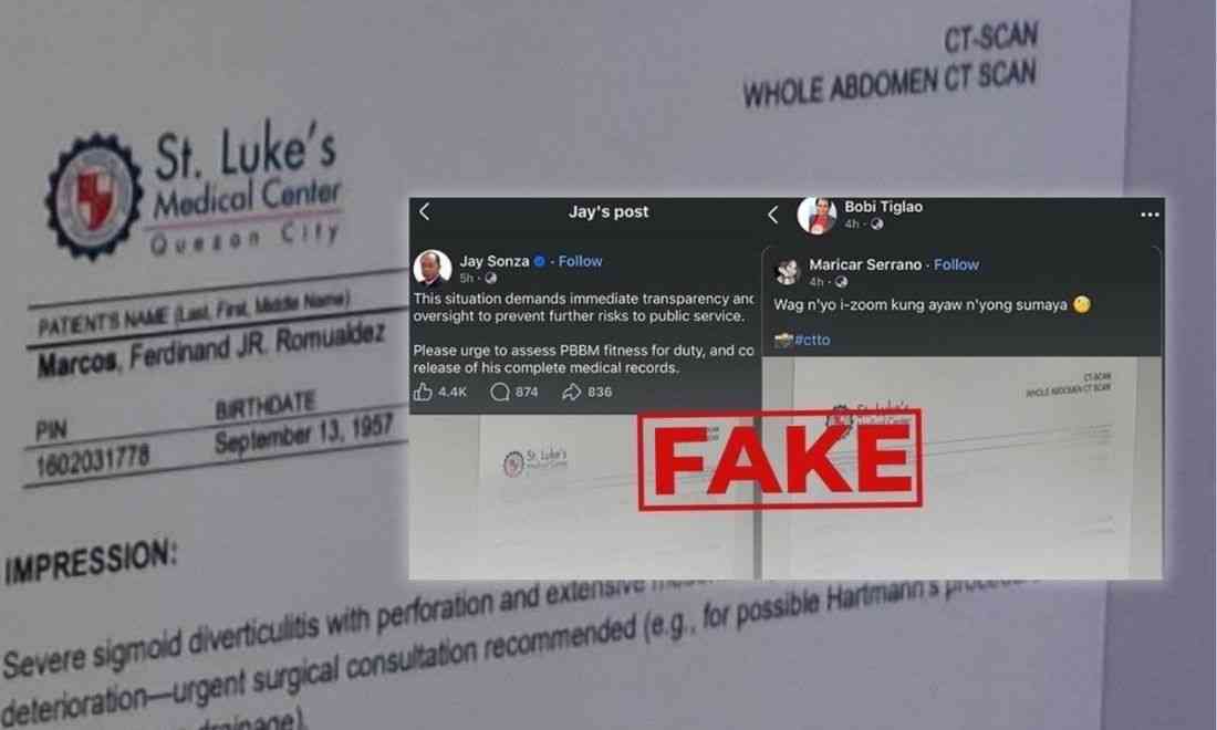 Palace: Fake medical report vs Marcos part of destabilization plot