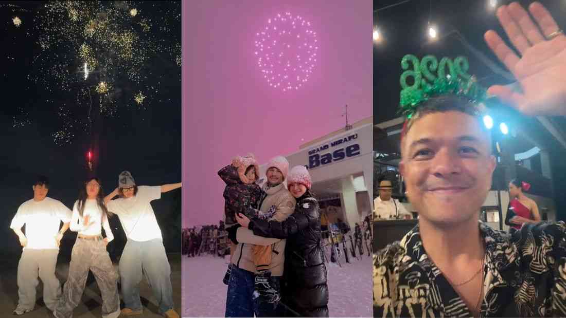 From snowy getaways to home celebrations: How celebs rang in 2026