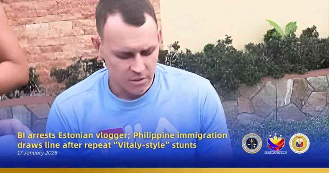 Estonian vlogger arrested for another 'Vitaly style' vlogging in the PH — BI