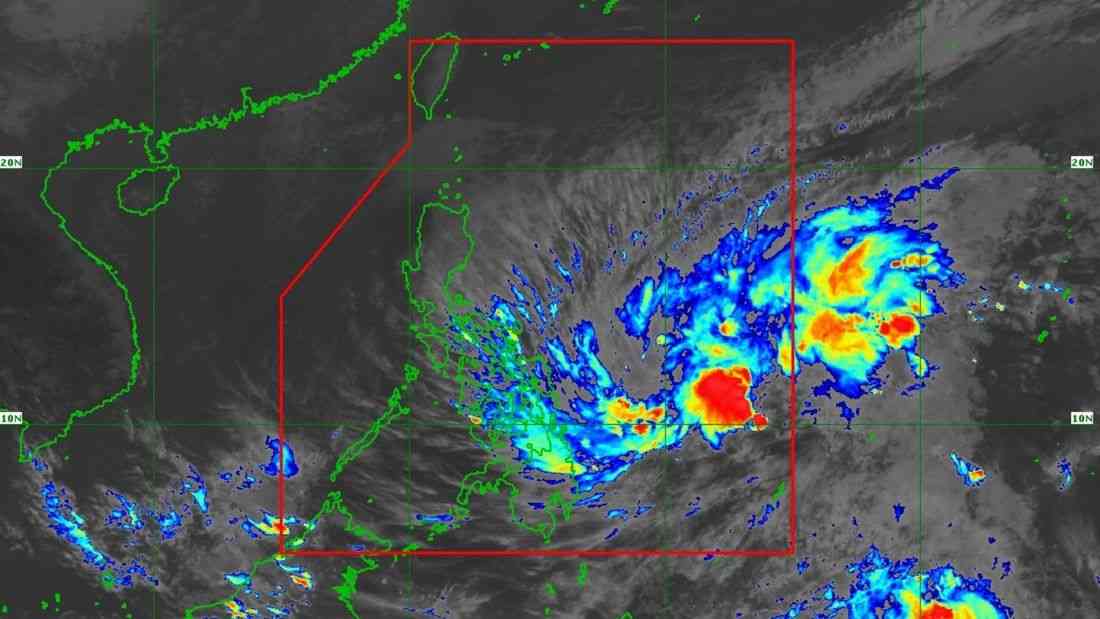 TD ‘Ada’ maintains strength while decelerating over the PH Sea