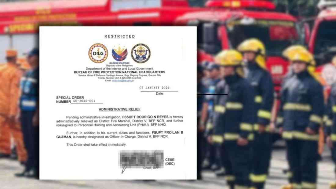 QC fire marshall relieved over ₱5M alleged corruption scandal – BFP