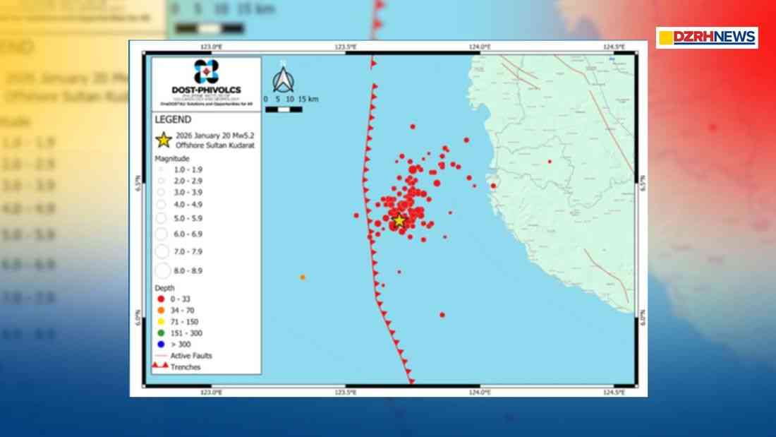 PHIVOLCS recorded around 400 aftershocks in Sultan Kudarat after Kalamansig earthquake
