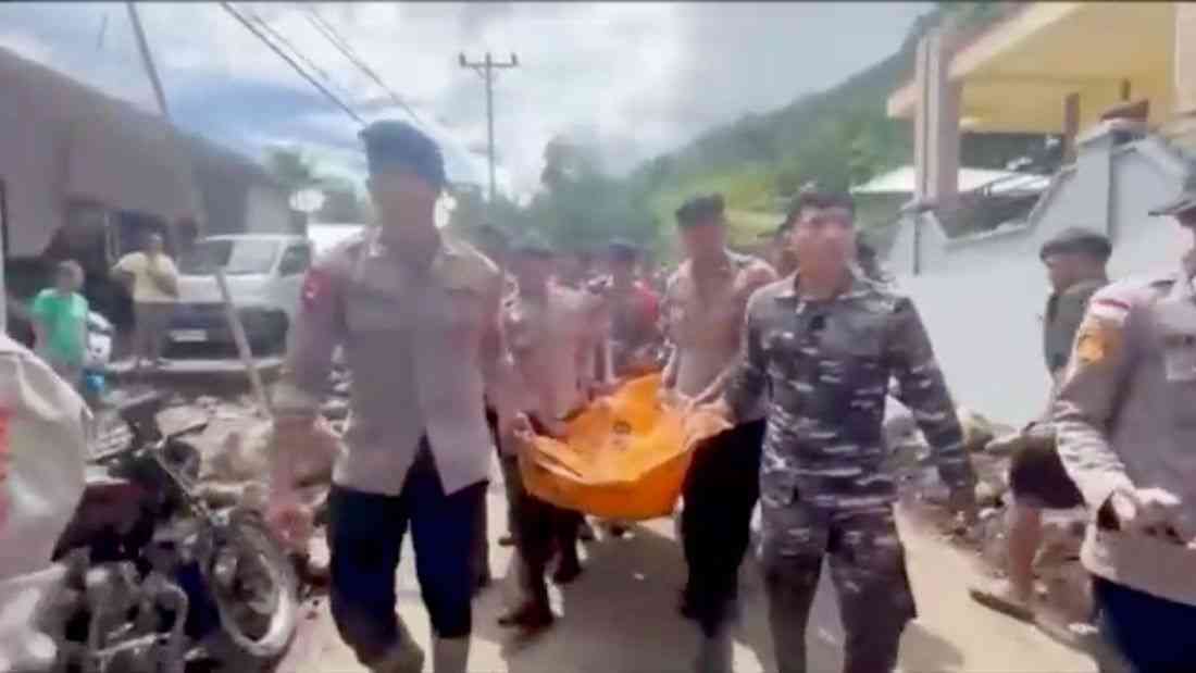 Flash floods in Indonesia's North Sulawesi kill 14, four still missing