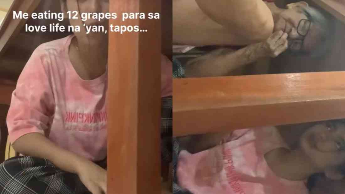 Grandmother goes viral after joining granddaughter in New Year’s grape tradition