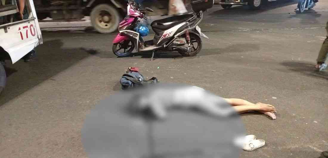 Woman left unconscious after motorcycle, van collision in Manila