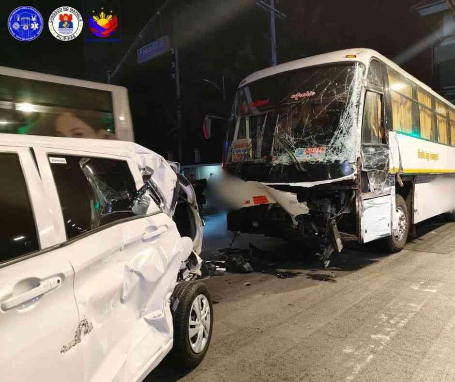 9 injured after bus plows into several vehicles along Taft Avenue