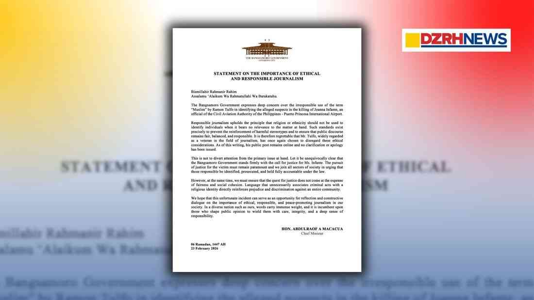 BARMM Chief minister urges ethical journalism, condemns irresponsible use of religious labels