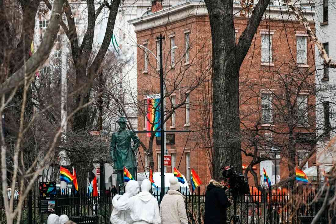 Trump administration removes rainbow Pride flag from New York's Stonewall monument
