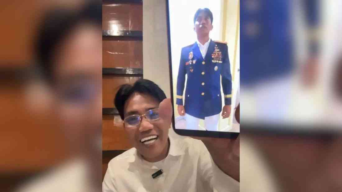 Francis Leo Marcos says picture of him wearing a police uniform edited