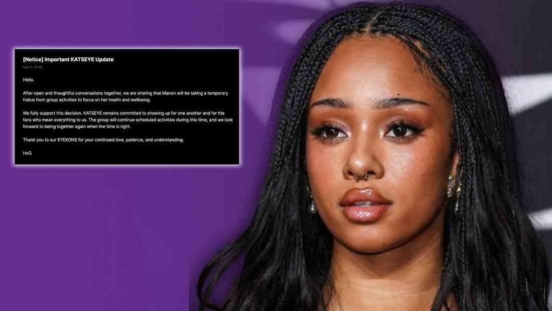 KATSEYE’s Manon announces temporary hiatus to focus on health