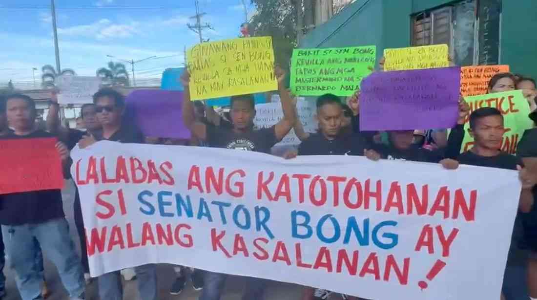 Supporters gather at Sandiganbayan ahead of Revilla's arraignment in flood control case