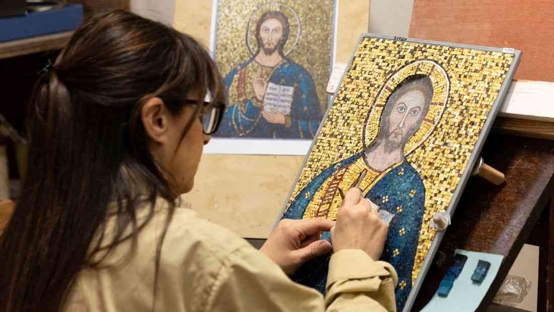 Inside the Vatican studio preserving the mosaics of St. Peter's Basilica