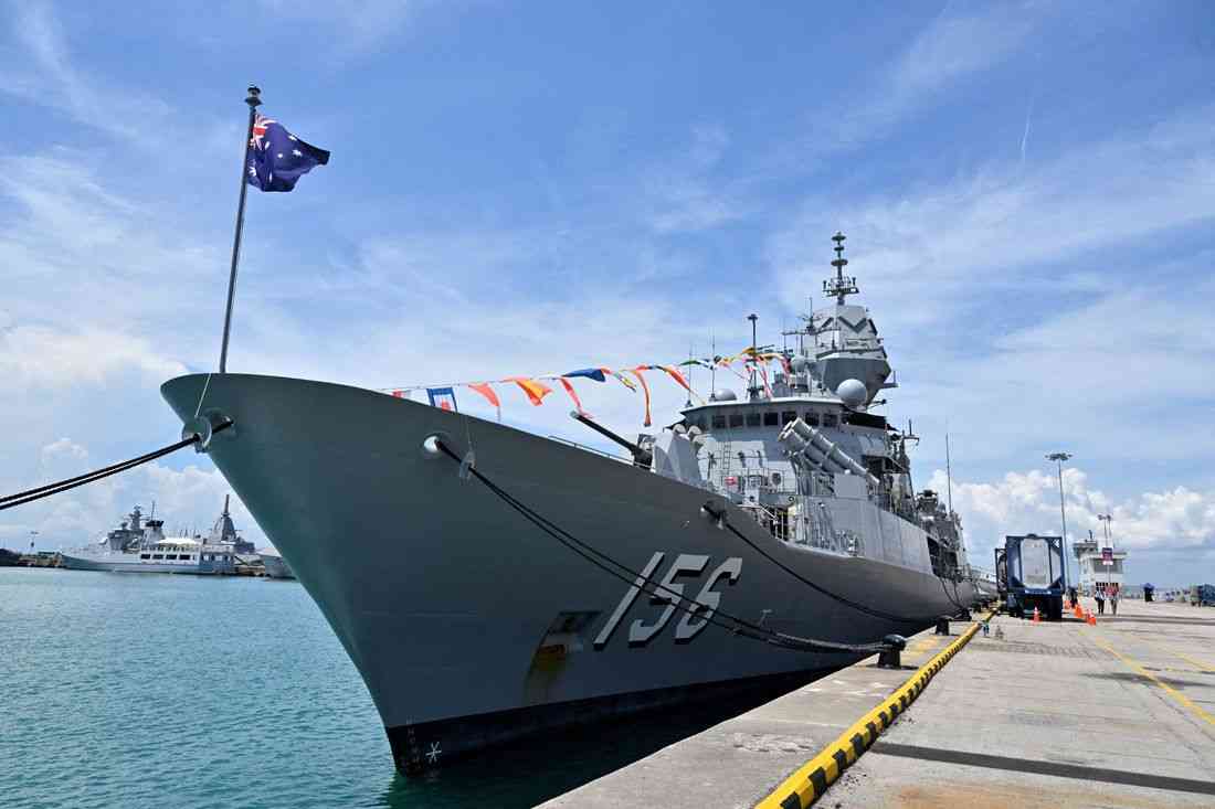 Australian warship transits Taiwan Strait, tracked by China's navy