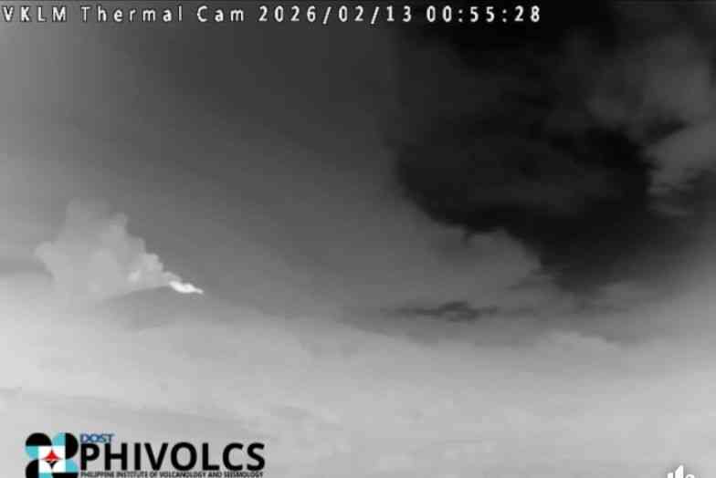 Ash emission observed at Kanlaon Volcano crater