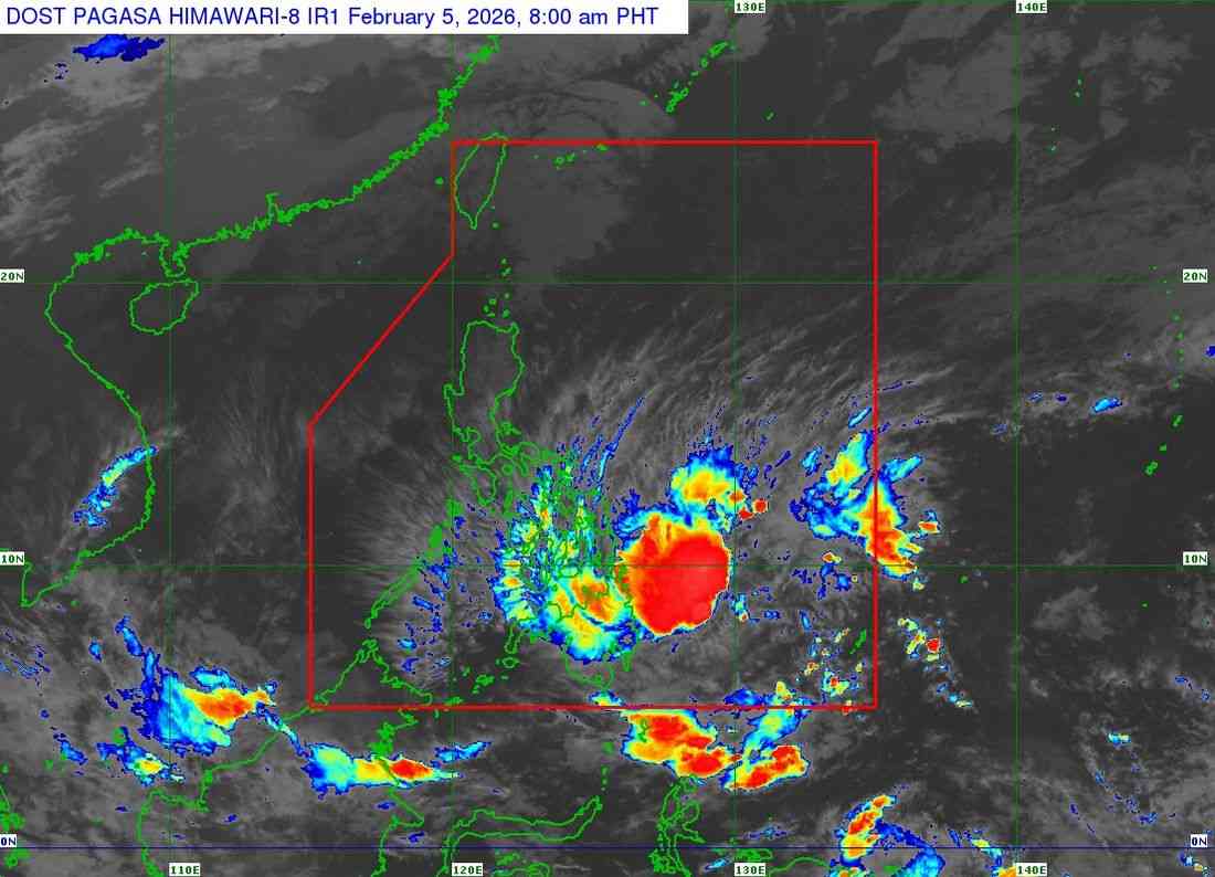 10 areas under Signal no. 2 as #BasyangPH accelerates while moving closer to Eastern Mindanao