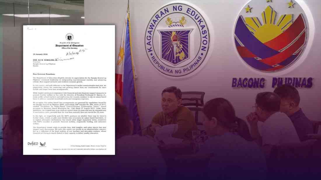 DepEd seeks BSP review of teachers’ salary loan terms