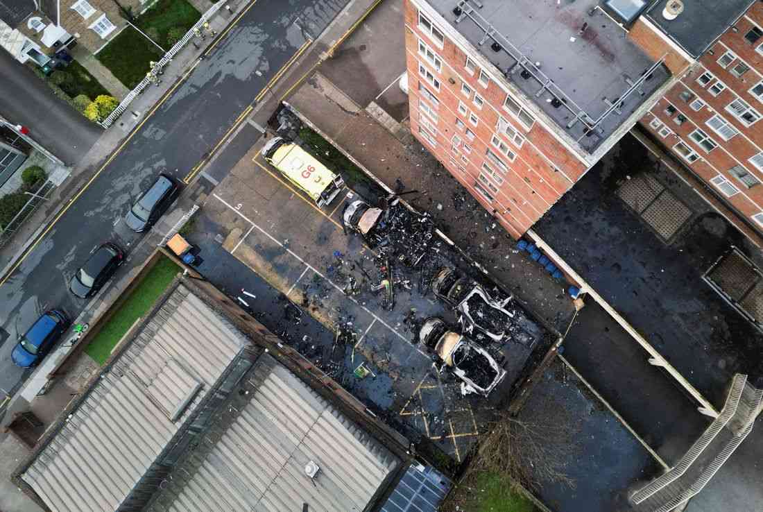 London Jewish community ambulances set ablaze in antisemitic attack, PM says