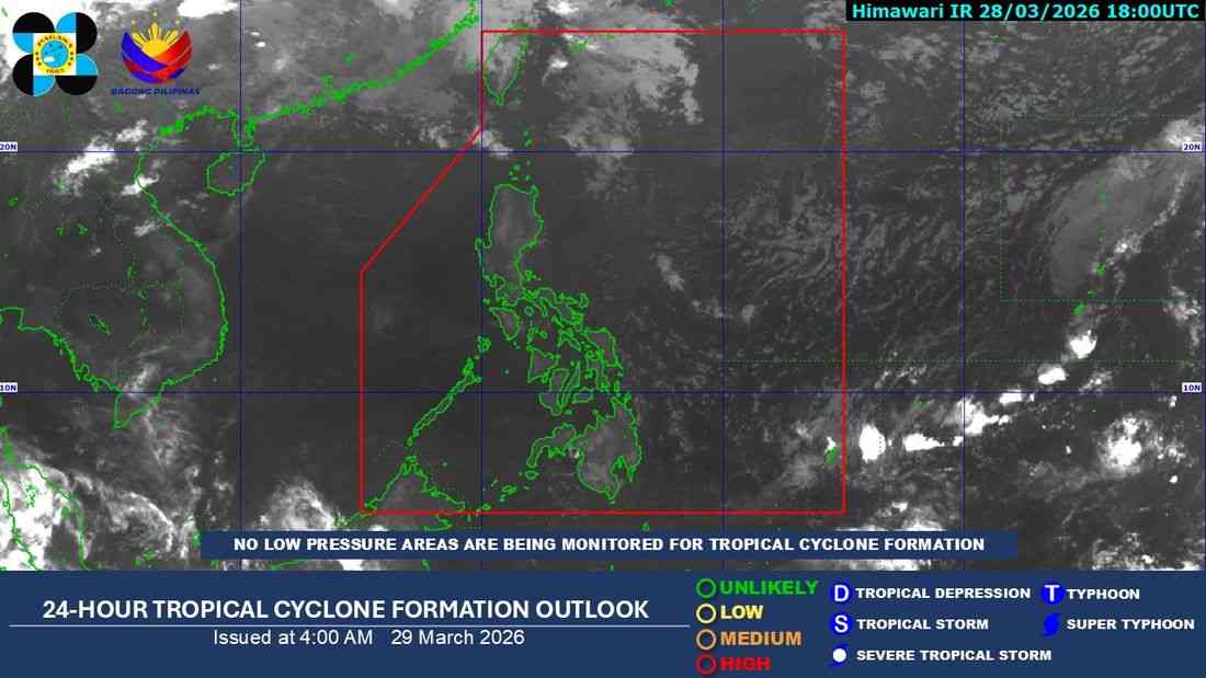 PAGASA: Easterlies affect PH on Sunday