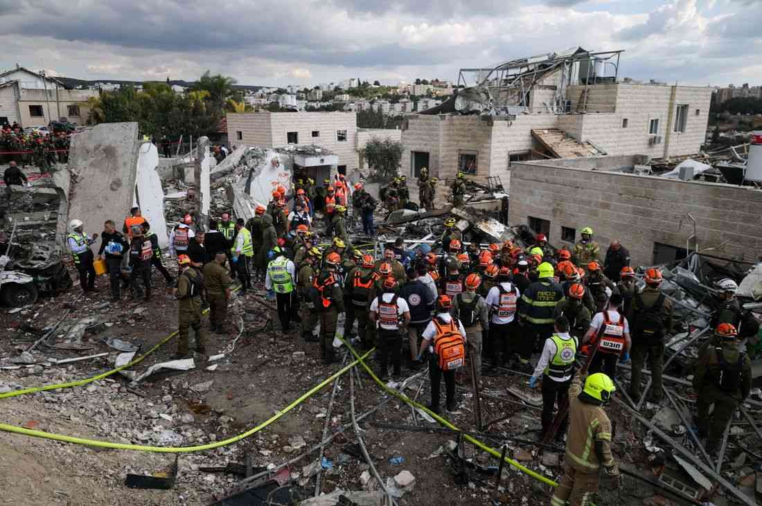 Six people killed after missile strike on Israeli town of Beit Shemesh, ambulance service says
