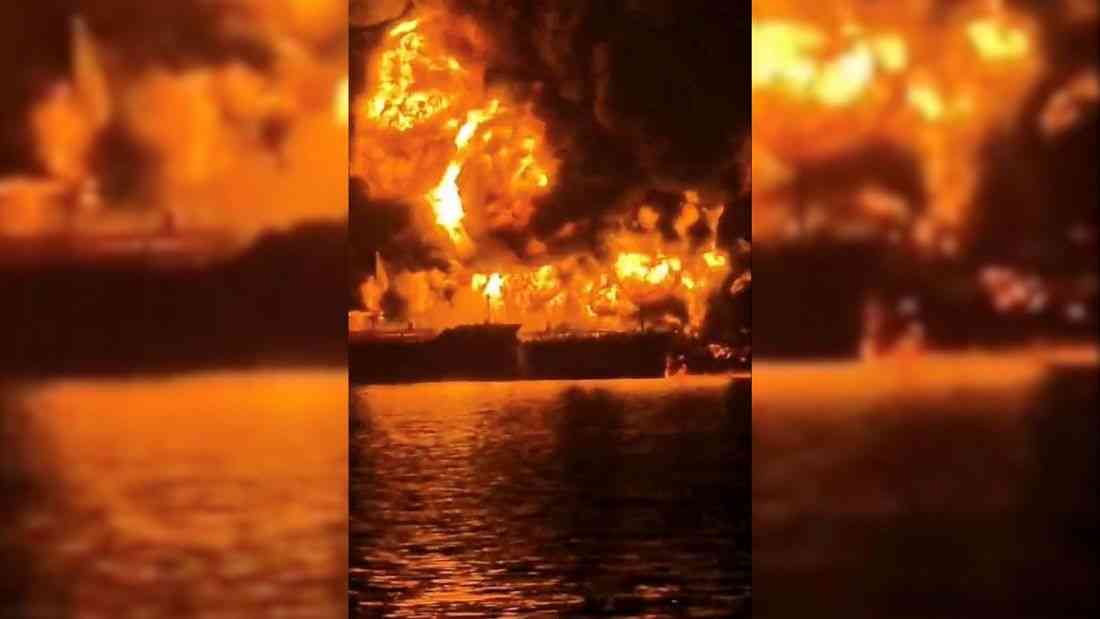 Oil tankers burn near Iraq as Iranian strikes defy Trump's claim to have won the war
