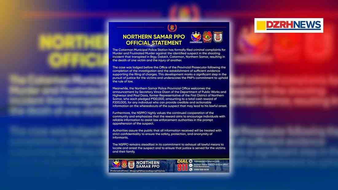 Charges filed against fugitive soldier in Northern Samar shooting of DPWH employee
