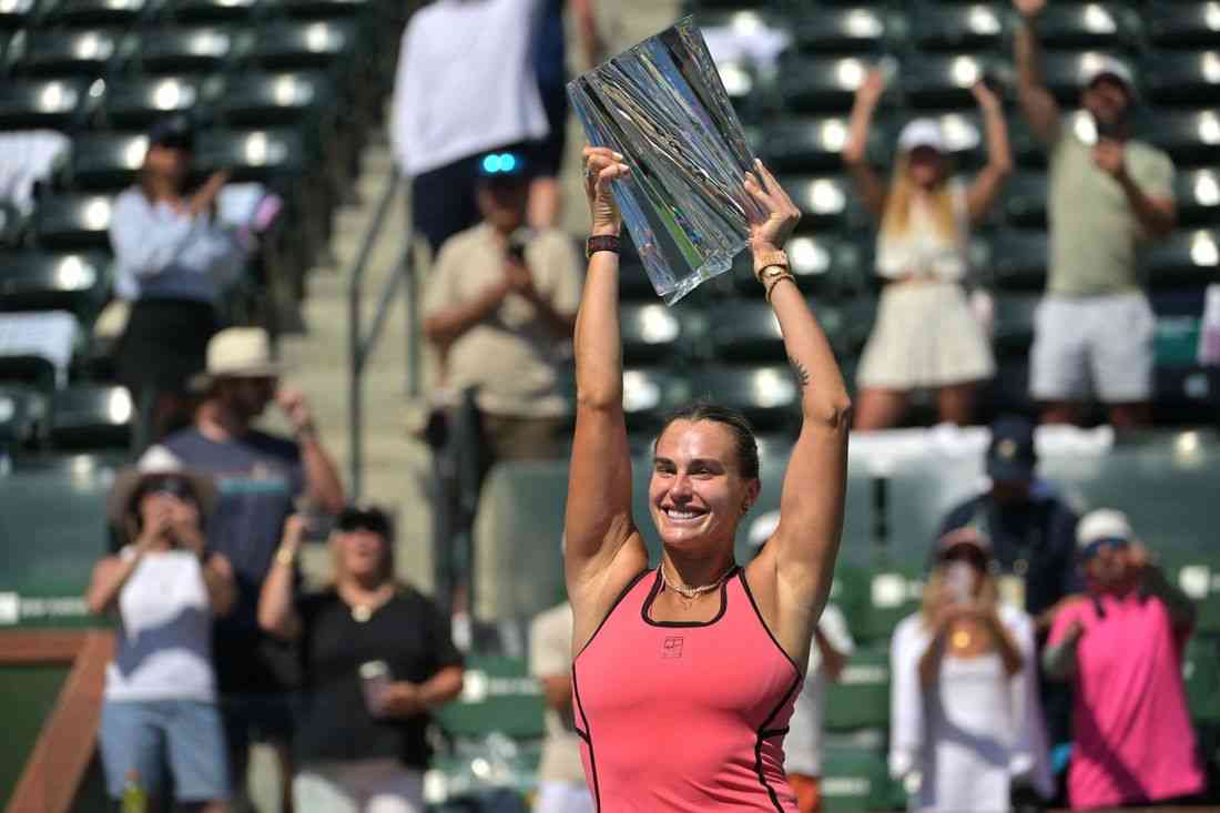 Tennis-Sabalenka ends Indian Wells hoodoo with epic three-set victory over Rybakina