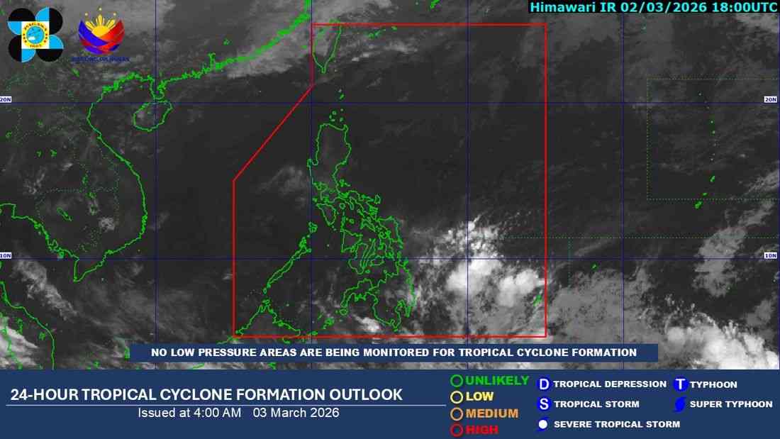 PAGASA: Amihan affecting extreme Northern Luzon on Tuesday