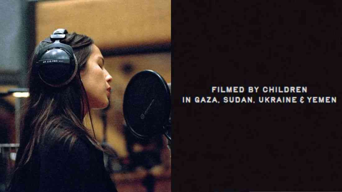 Videos filmed by children in Gaza and other conflict zones featured in Olivia Rodrigo’s ‘The Book of Love’ MV