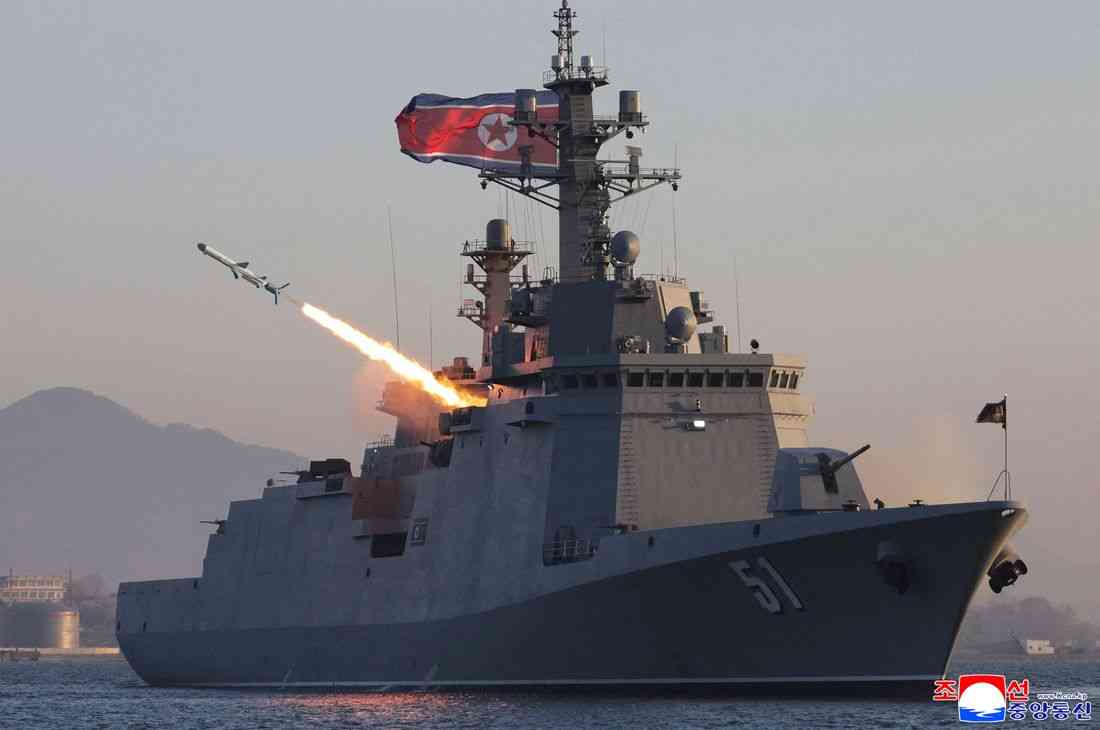 North Korea tests cruise and anti-ship missiles from naval destroyer