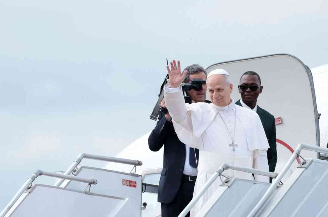 Pope Leo, in Cameroon, decries world 'ravaged by tyrants'