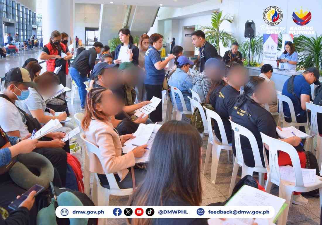DMW reports over 7.6K OFWs, dependents back in PH amid Middle East crisis