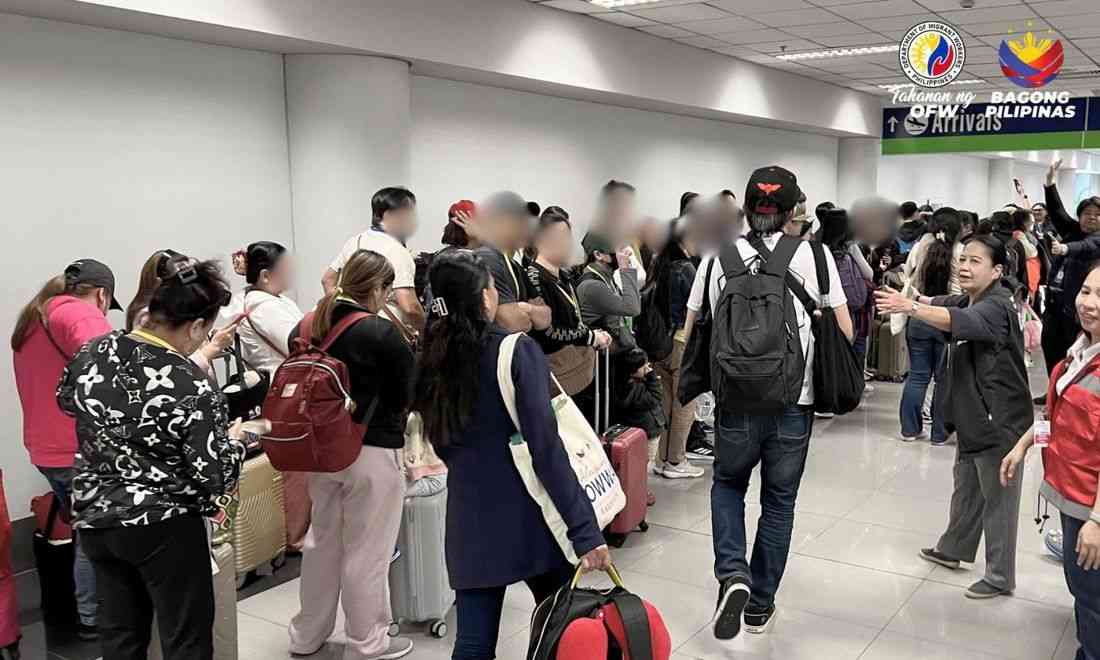 Over 3,700 Pinoys repatriated from Middle East via gov't-chartered flights — DMW