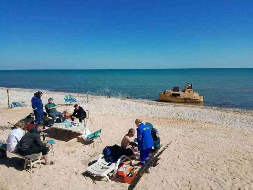 Ukrainian drones attacked cargo vessel that sank, killing one, Russia-installed official says