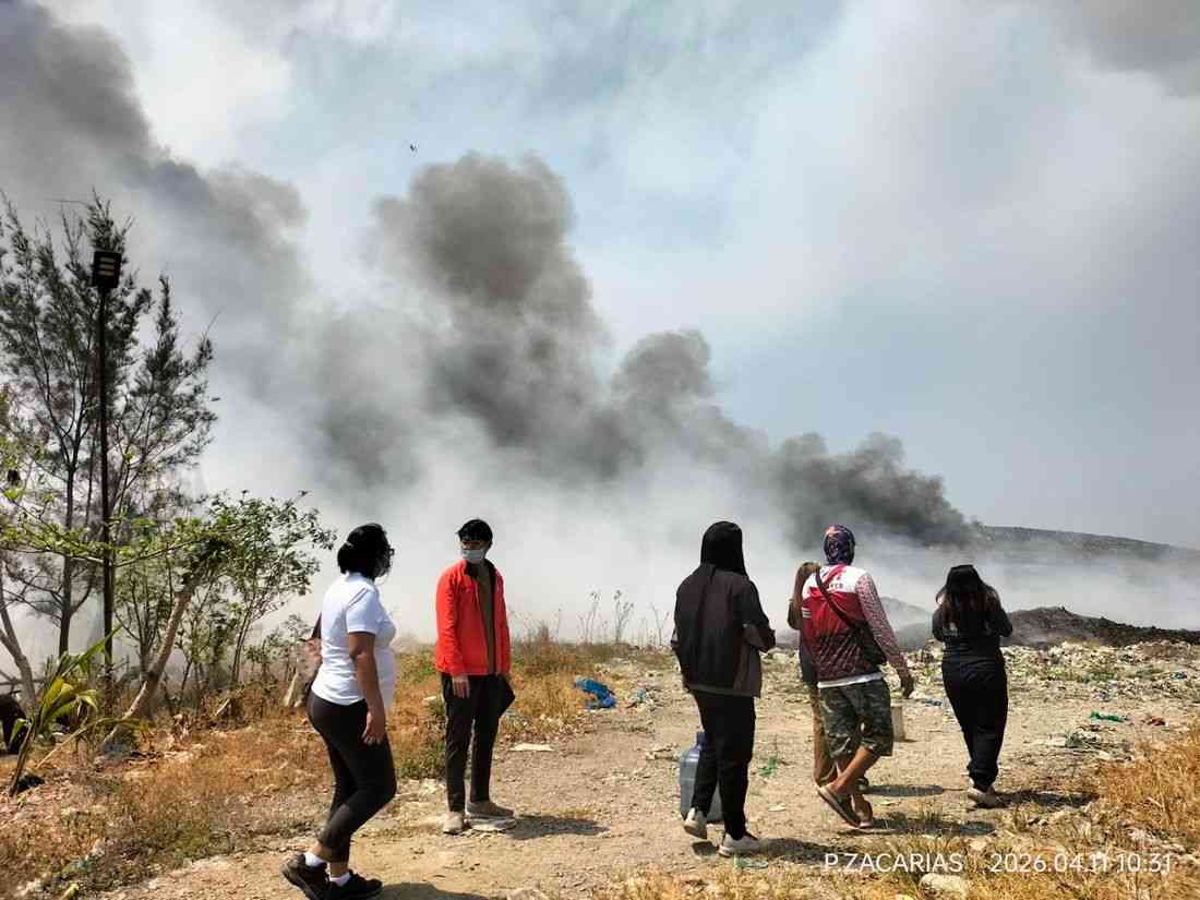 Fire in former Navotas landfill now ‘under control’; suppression operations continue