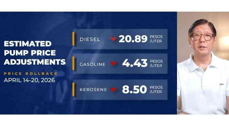 Marcos announces big fuel price rollback starting April 14