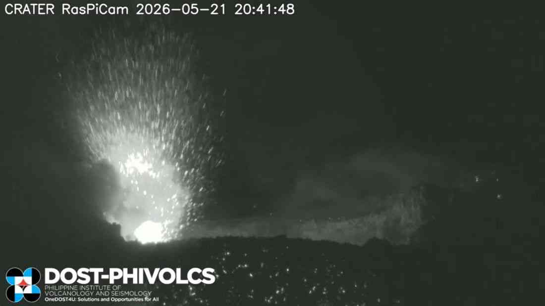 PHIVOLCS records 55 quakes, 347 rockfall events at Mayon Volcano in past 24 hours