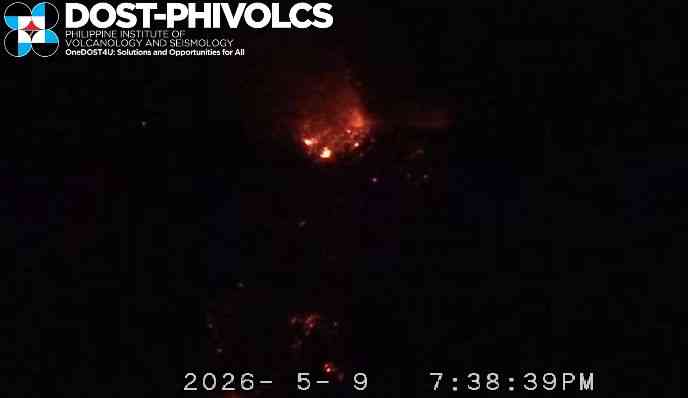 Mayon Volcano remains under Alert Level 3 amid continued lava flow, eruptive activity