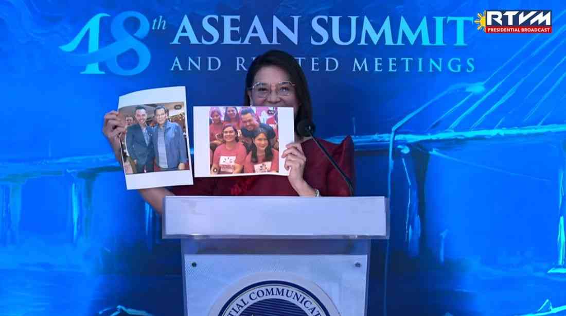 Palace shows photo of Mabanta with FPRRD: 'Ito po ang itanong n’yo kung ano ang relasyon niya sa mga Duterte'