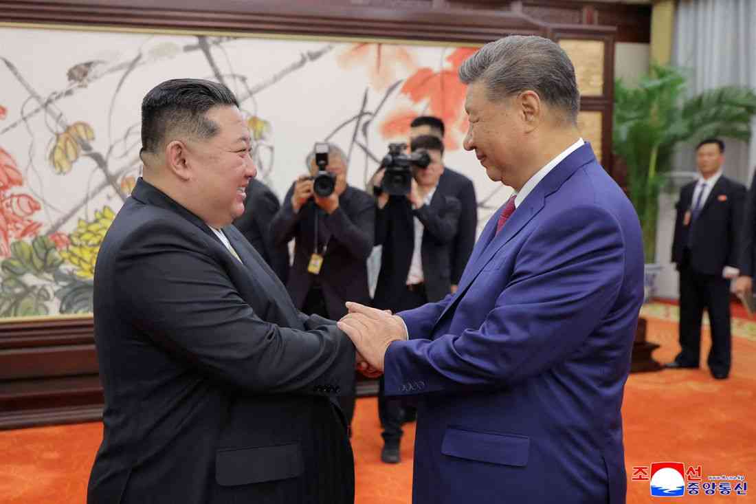 China's Xi says he will work with North Korea to fight hegemony, North Korean media says