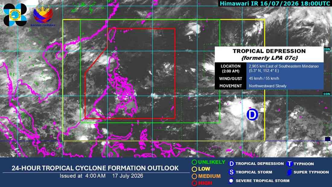 PAGASA: No tropical cyclone expected to enter PAR; localized thunderstorms to persist across PH