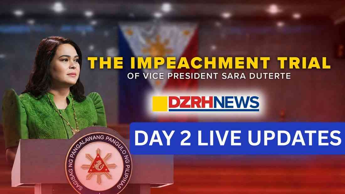 Day 2: VP Sara Duterte's impeachment trial continues on July 7